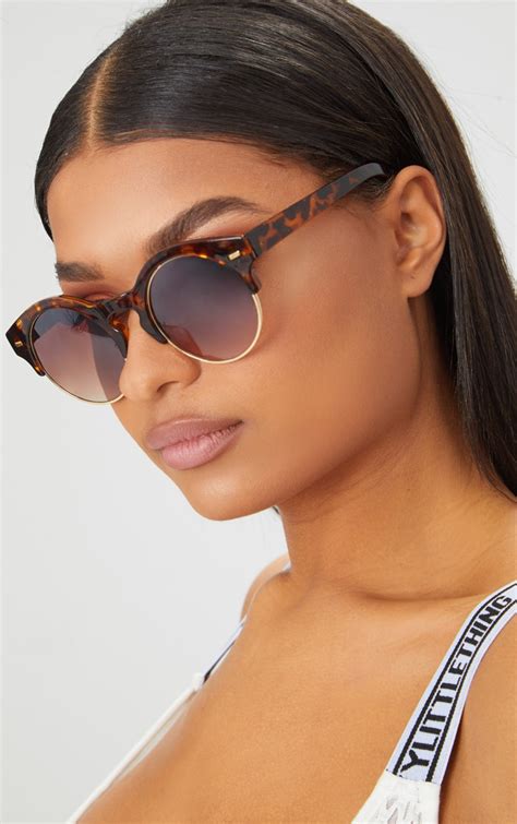 designer tortoise shell sunglasses.